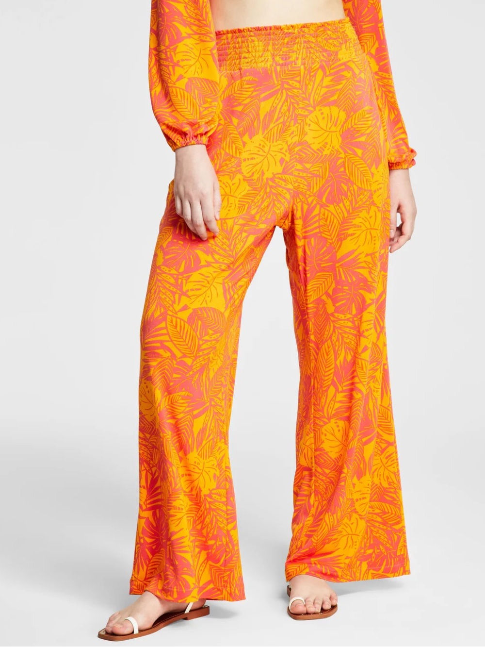 Bar III Jungle Wide-Leg Pants